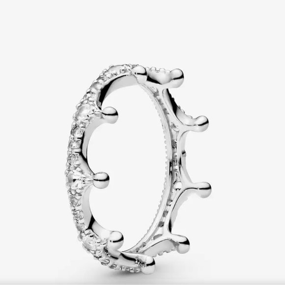 PANDORA sterling silver crown ring size 5 - Picture 4 of 9